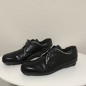 Men's Prada Black Leather Dress Shoes